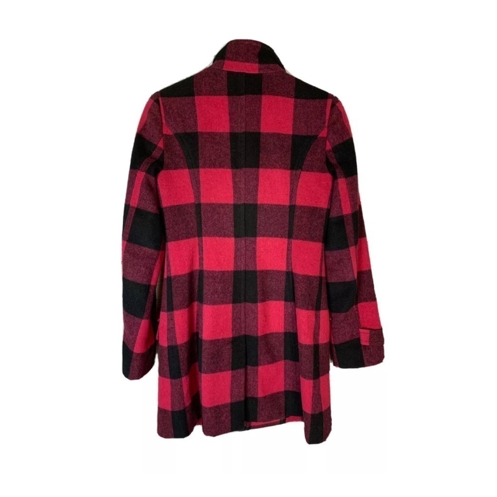Jacob Pink/Black Buffalo Check Peacoat EUC - Picture 5 of 13